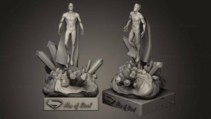 Statues of famous people (Man of Steel, STKC_0078) 3D models for cnc